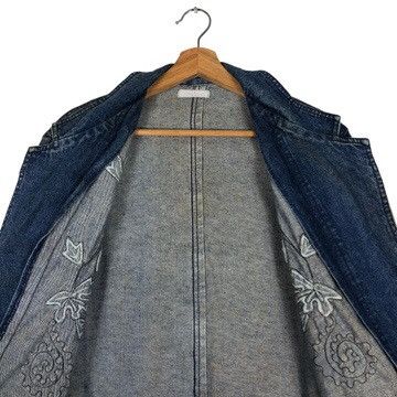 Japanese Brand 🔥Vtg Denim Jacket Embroidered Flower Corrose Issey Miyake Size US M / EU 48-50 / 2 - 12 Thumbnail