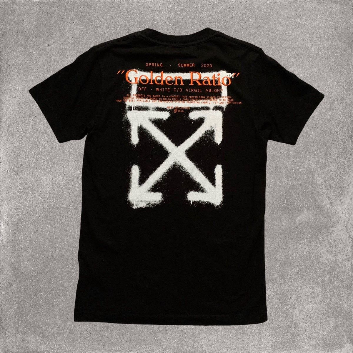 Off-White Off White Small Golden Ratio Arrows Black Tee Virgil Abloh Size US S / EU 44-46 / 1 - 1 Thumbnail