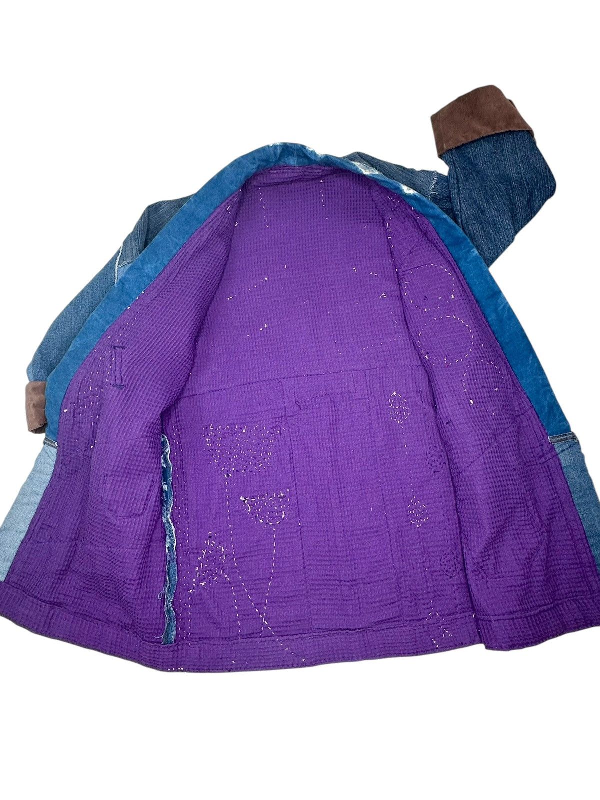 Handmade Handmade Unique Patchwork Denim Kimono Jacket Women’s Medium Size M / US 6-8 / IT 42-44 - 7 Thumbnail