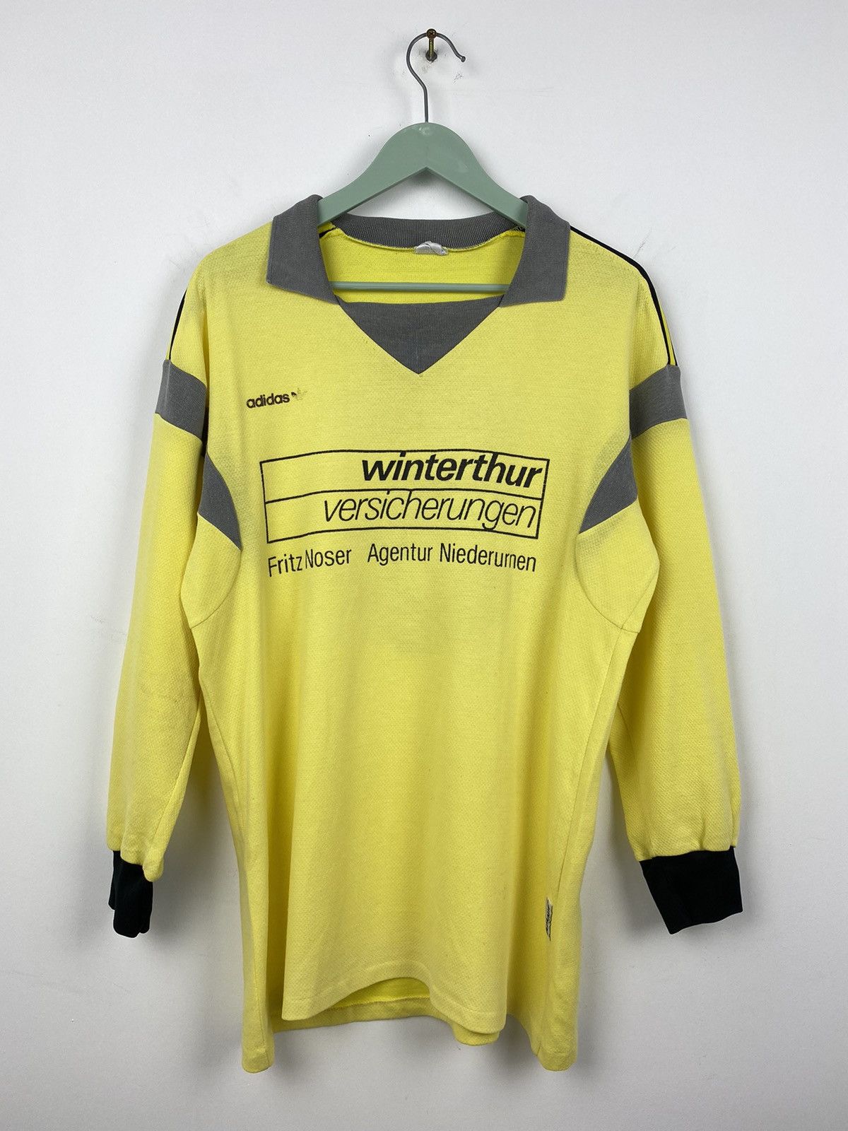 Adidas Vintage Adidas Winterthur 1980s #5 Ventex Soccer Jersey Size US L / EU 52-54 / 3 - 2 Thumbnail