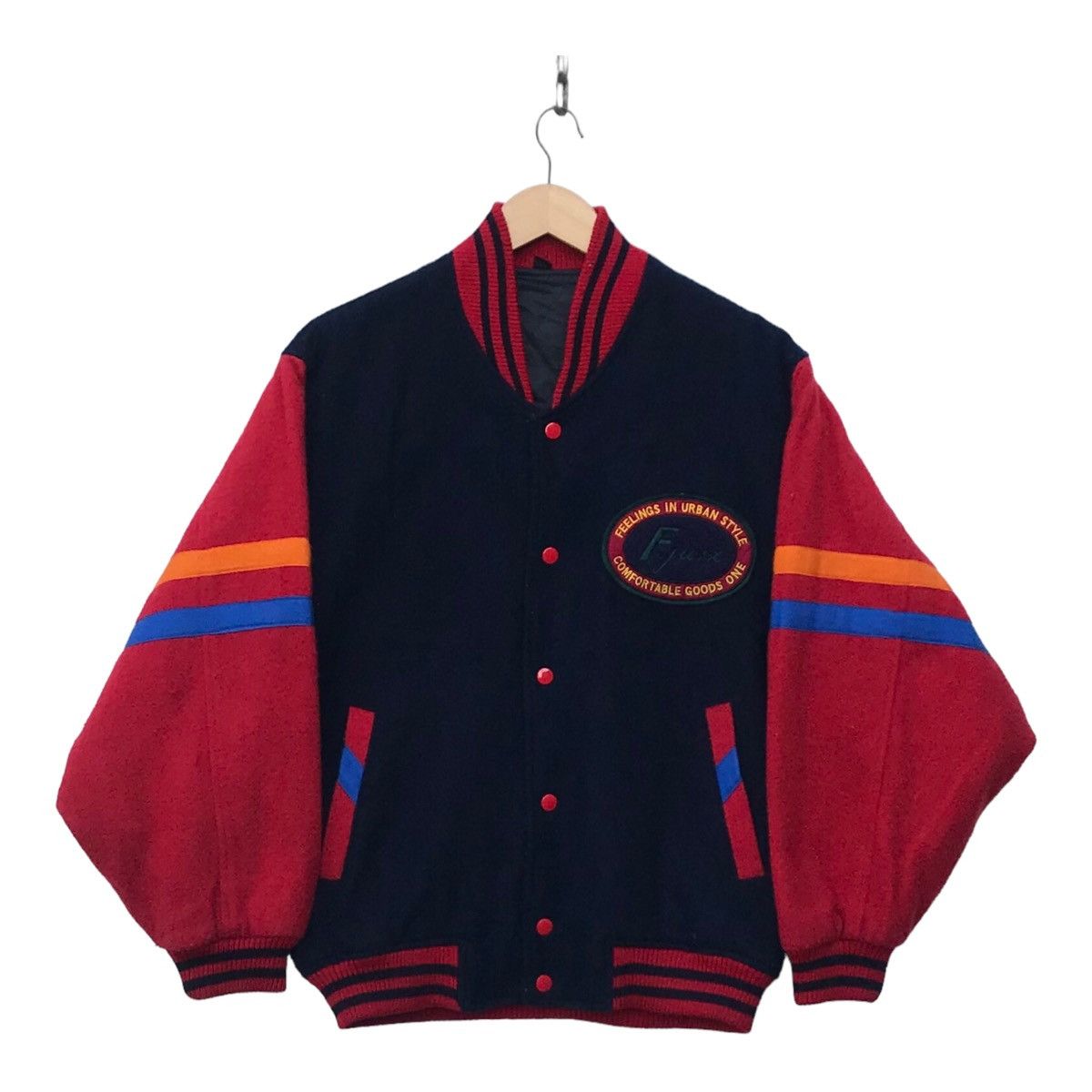 Japanese Brand Urban Style Multicolour Streetwear Varsity Jacket Size US M / EU 48-50 / 2 - 4 Thumbnail