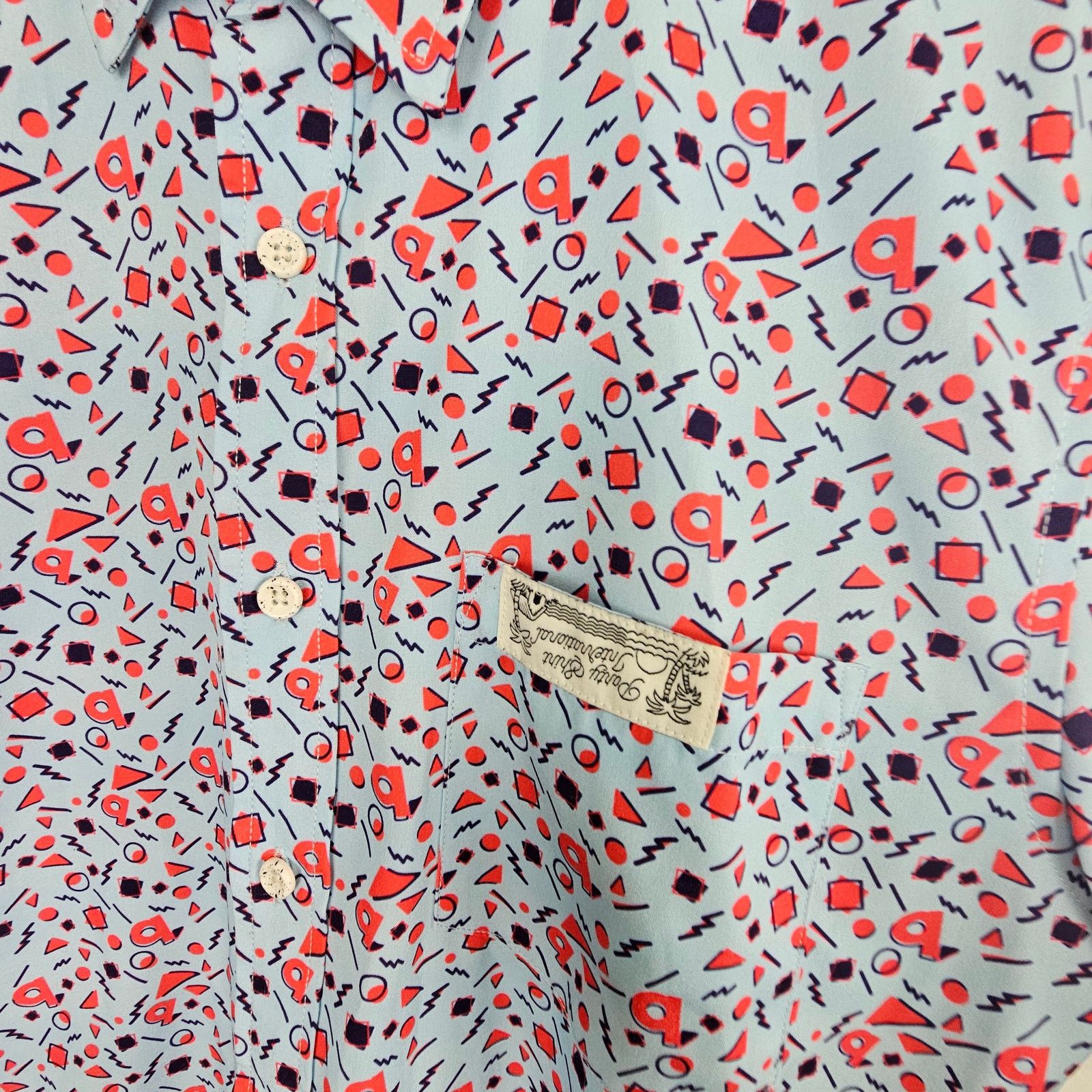 Paige PSI International Shirt Blue All Over Print Short Sleeve S Size US S / EU 44-46 / 1 - 5 Thumbnail