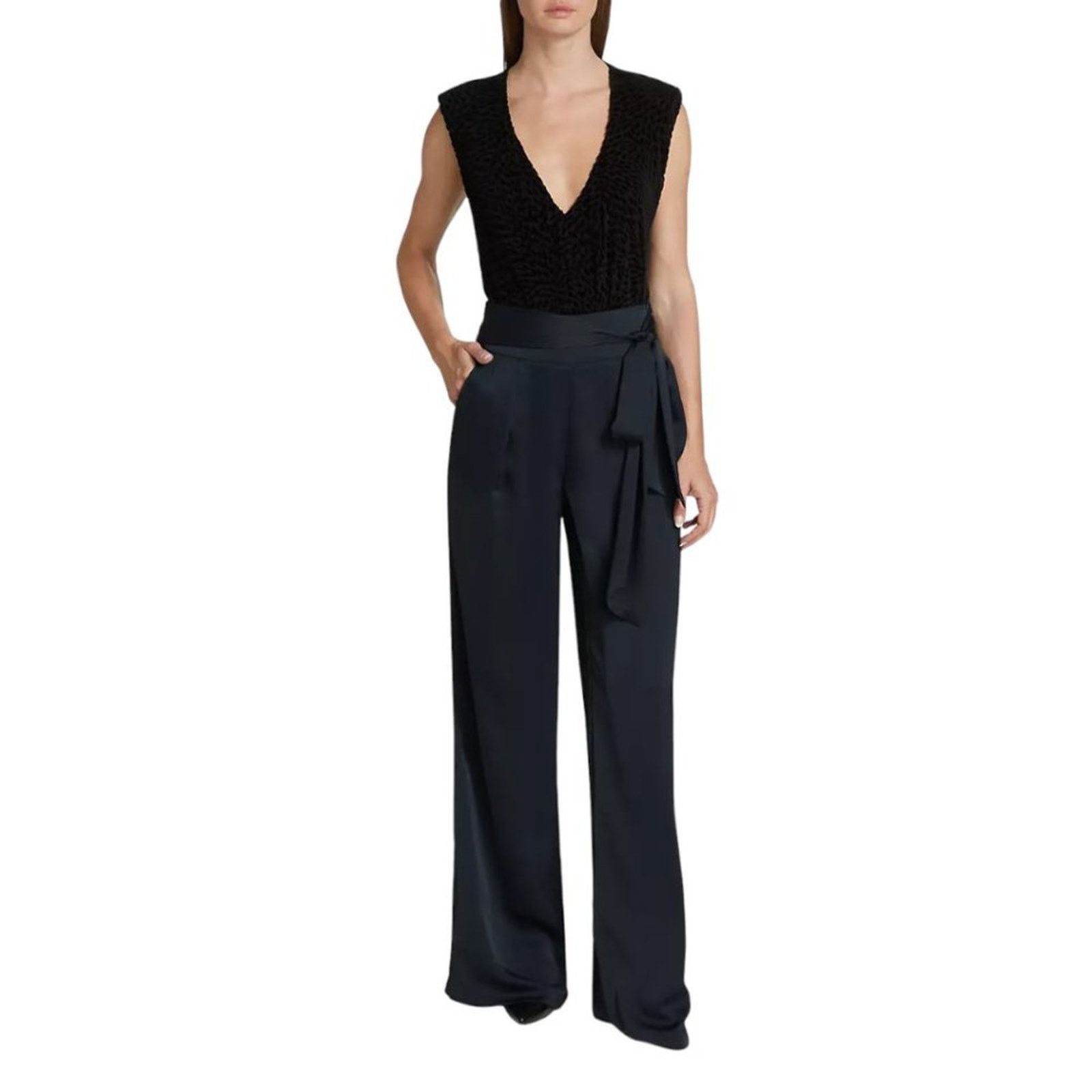 Ramy Brook Ramy Brook Regina Flocked Bodysuit Medium NWOT $275 MSRP Size M / US 6-8 / IT 42-44 - 1 Thumbnail