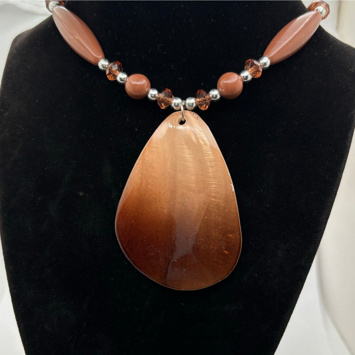 Other Brown Beaded Necklace + Earring Bundle Size ONE SIZE - 4 Thumbnail