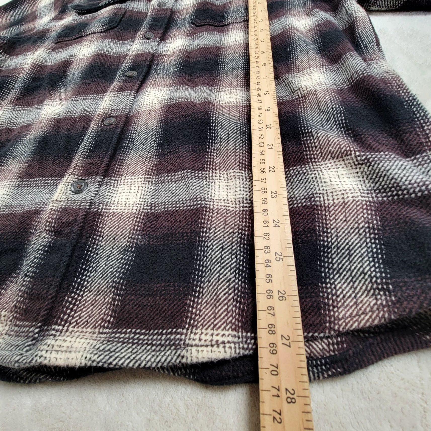 Orvis Orvis Mens Big Bear Flannel Shirt XL Brown White Plaid Cotton Button Front Shirt Mens XL Brown Plaid Cotton Flannel Button-Up Size US XL / EU 56 / 4 - 6 Thumbnail