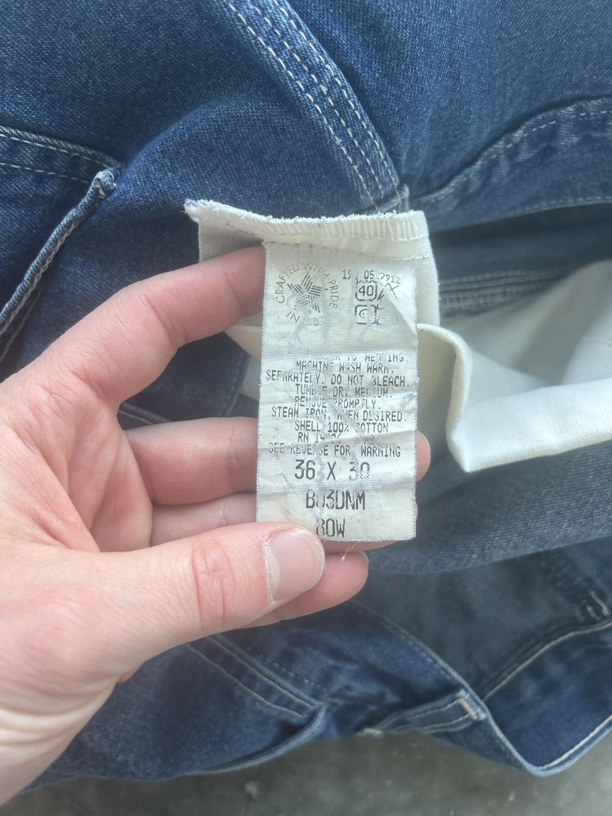 Carhartt × Vintage Vintage 90s Carhartt Carpenter Jeans 36x30 Size US 36 / EU 52 - 9 Thumbnail