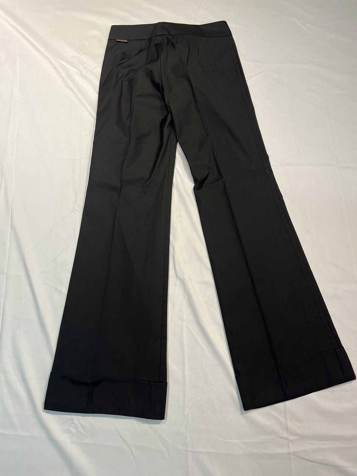 Moncler × Vintage Moncler Ladies’ Black Cotton Trouser Pants Unworn Y2K Size 27" / US 4 / IT 40 - 11 Thumbnail