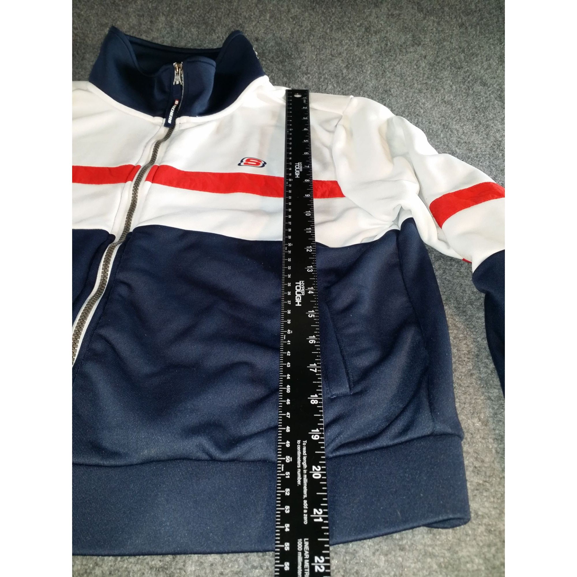 SKECHERS Skechers Tribute Jacket Men Sz L Windbreaker Red White Blue Size US L / EU 52-54 / 3 - 3 Thumbnail