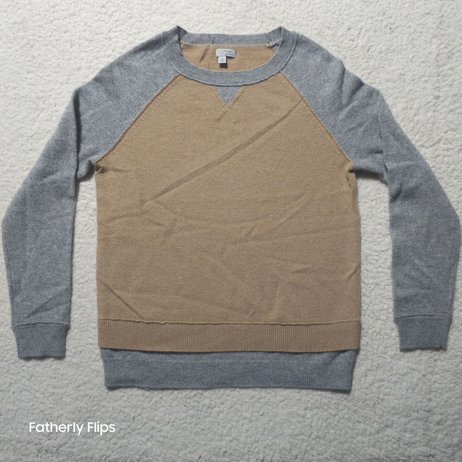 Other Halogen 100% Cashmere Sweater Small Petite Tan Gray Mixed Size S / US 4 / IT 40 - 1 Thumbnail