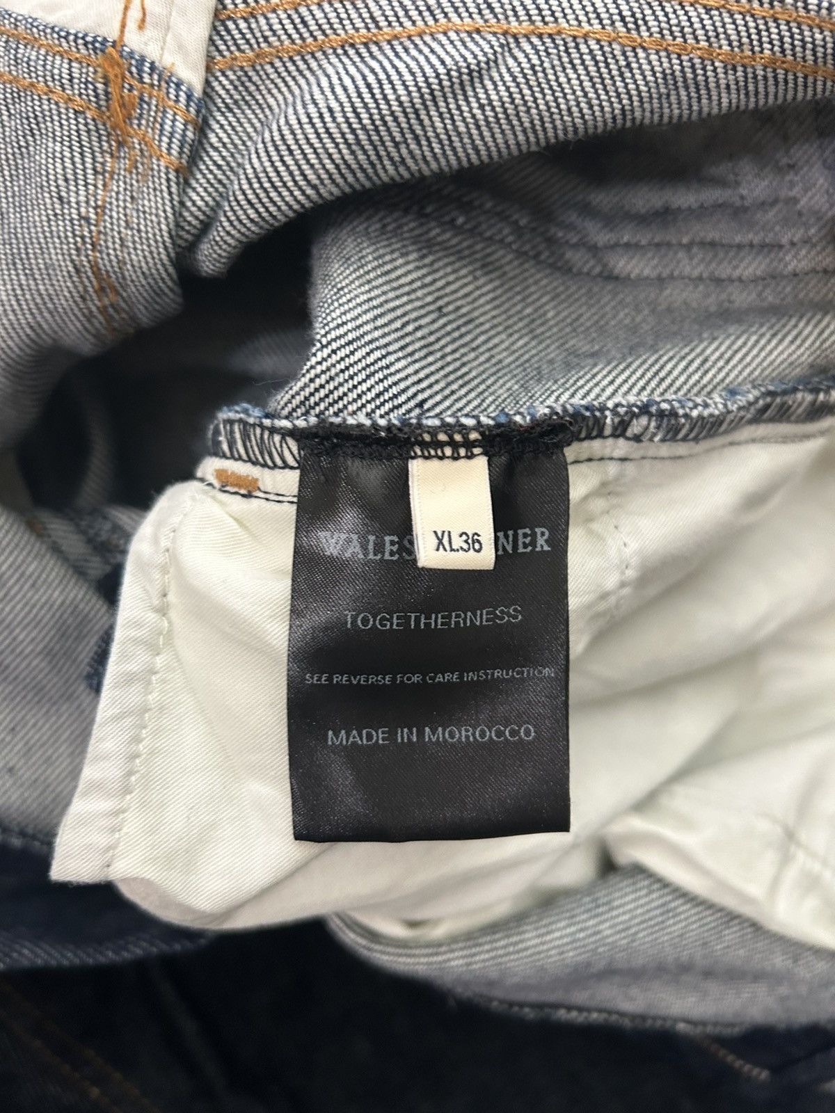 Wales Bonner Wales Bonner - Wide-leg patch jeans Size US 34 / EU 50 - 3 Thumbnail