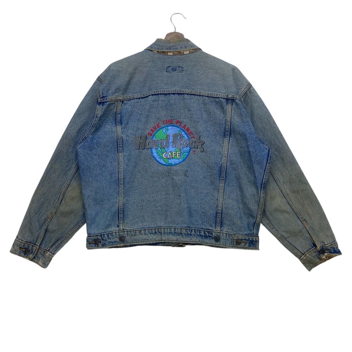 Vintage Hard Rock Cafe Bangkok Denim Trucker Jacket