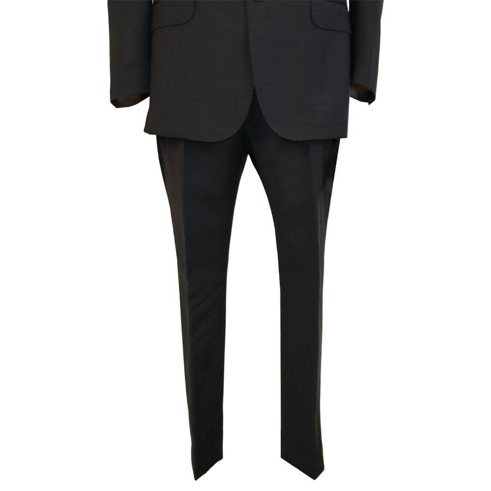 Gucci Gucci Black Wool Suit with Loved Dragon Back Embroidery Size 48R - 3 Thumbnail