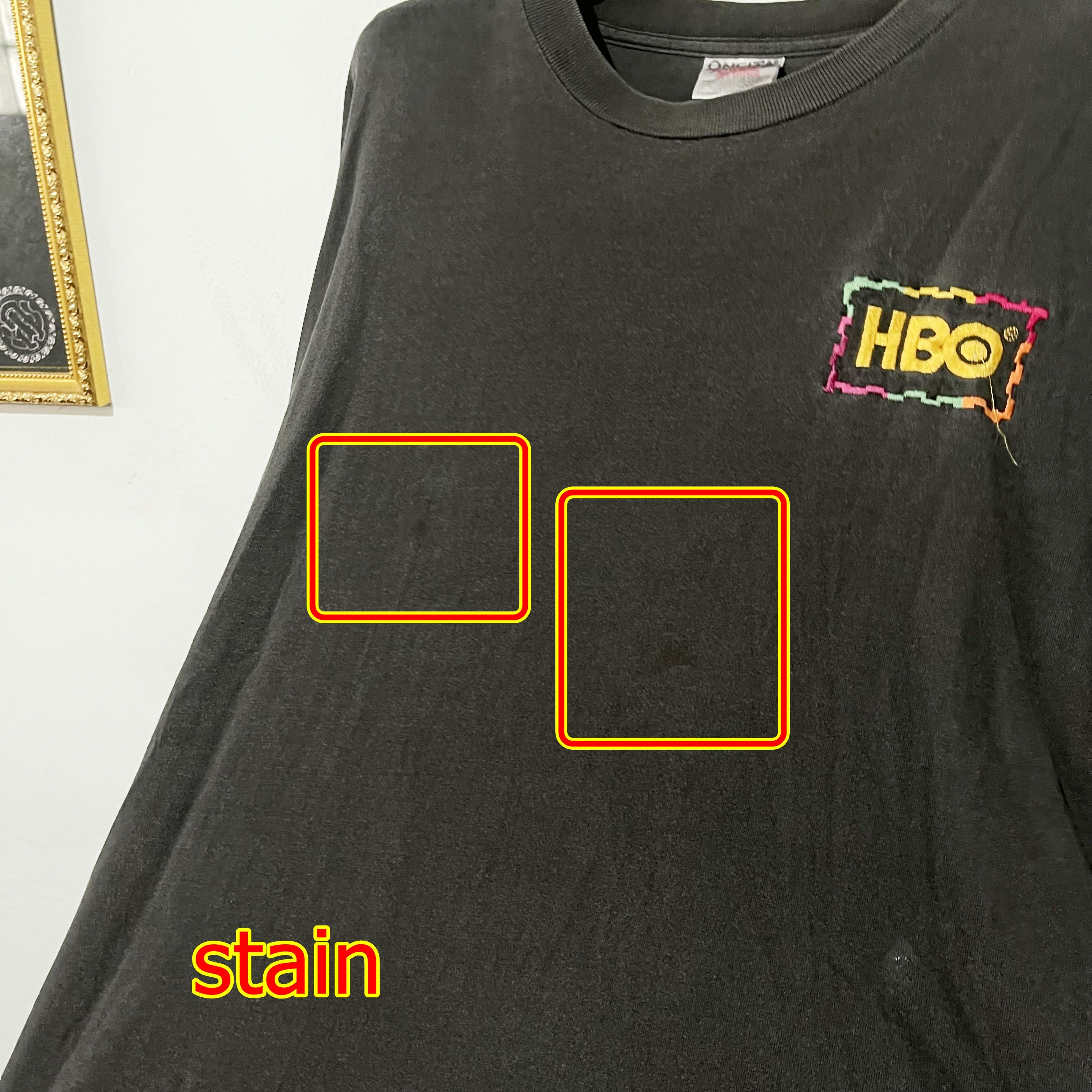 Vintage Vintage 90s HBO T-Shirt Size US XL / EU 56 / 4 - 9 Thumbnail