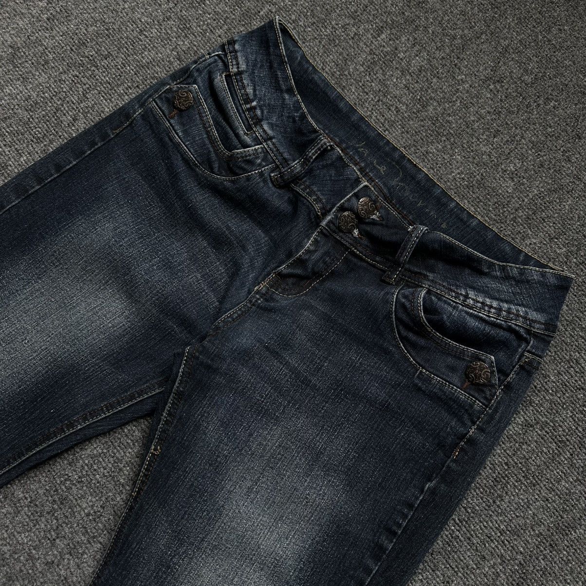Y/Project VTG Jane Low Rise Flared Jeans Size R14 Y2K 00s USA Staff P Size 32" / US 10 / IT 46 - 5 Thumbnail