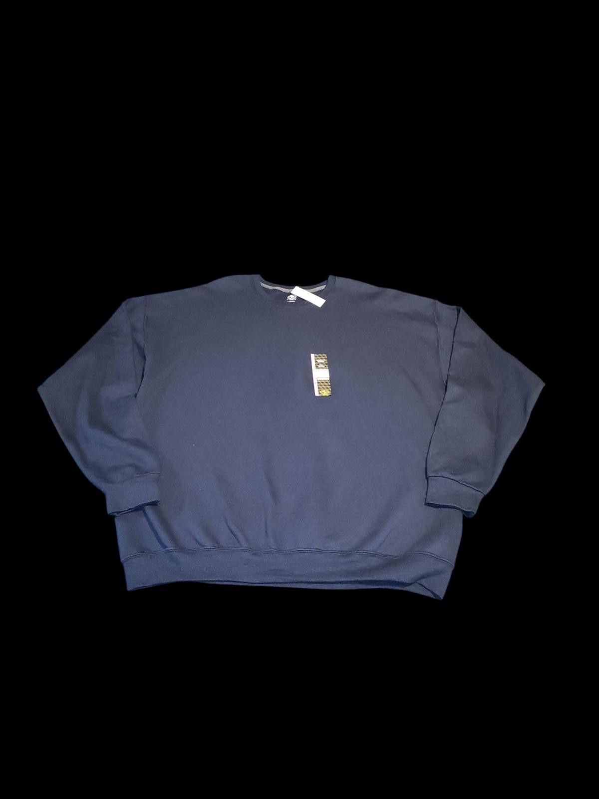 Athletic Works Men's Athletic Works Navy Blue Fleece Crew Sweatshirt 2XL Size US XXL / EU 58 / 5 - 1 Thumbnail