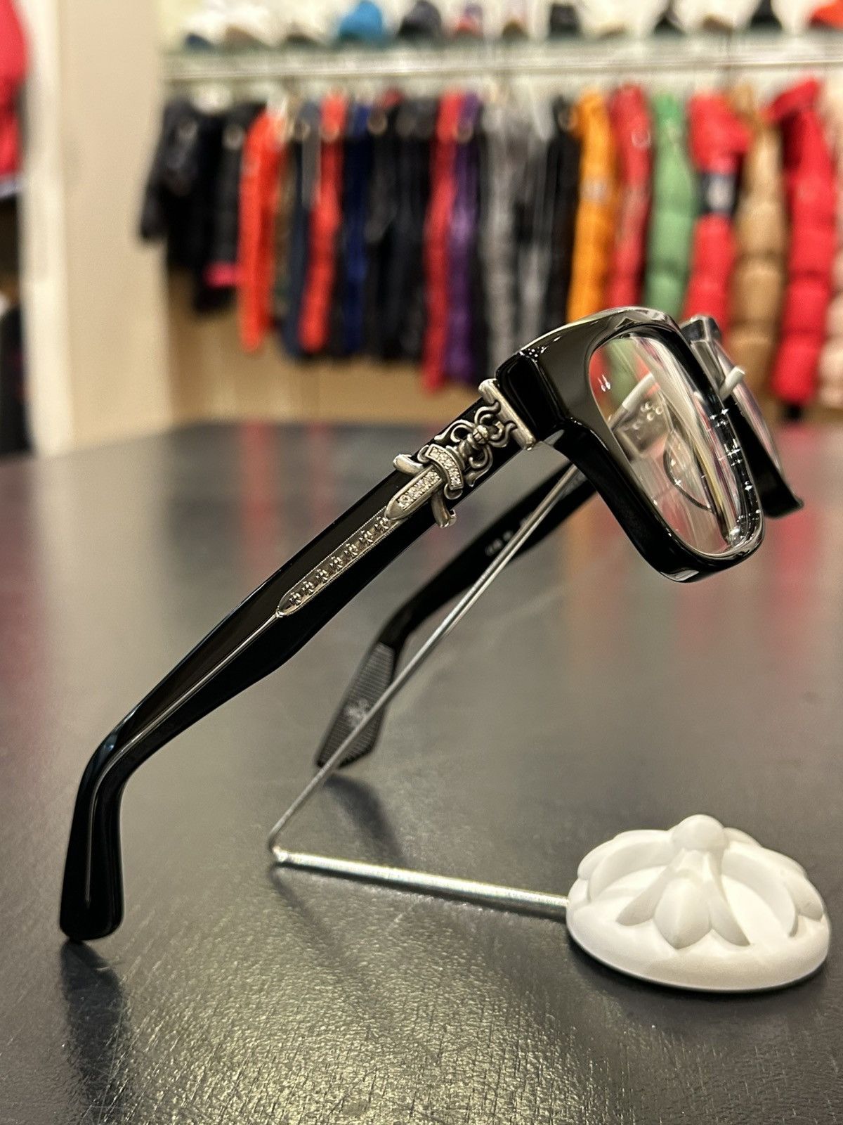 Chrome Hearts Chrome Hearts Diamond ‘Vagillionaire’ II’ Glasses Size ONE SIZE - 3 Thumbnail