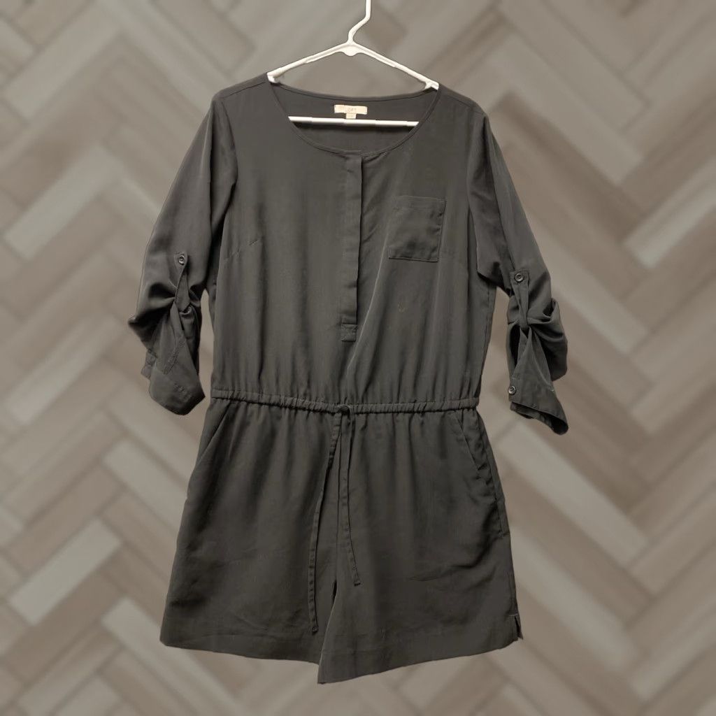 Loft Loft Romper Black Size 4 Long Sleeve – 117-49 Regular One-Piece Polyester Women Style Romper Black Loft Long Sleeve Size 4 Size S / US 4 / IT 40 - 1 Thumbnail
