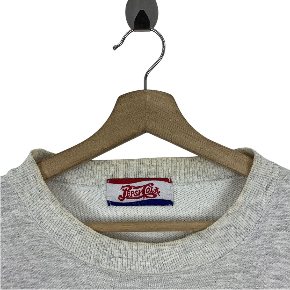Pepsi × Vintage Vintage PEPSI COLA embroidery Spellout sweatshirt Size US L / EU 52-54 / 3 - 5 Thumbnail
