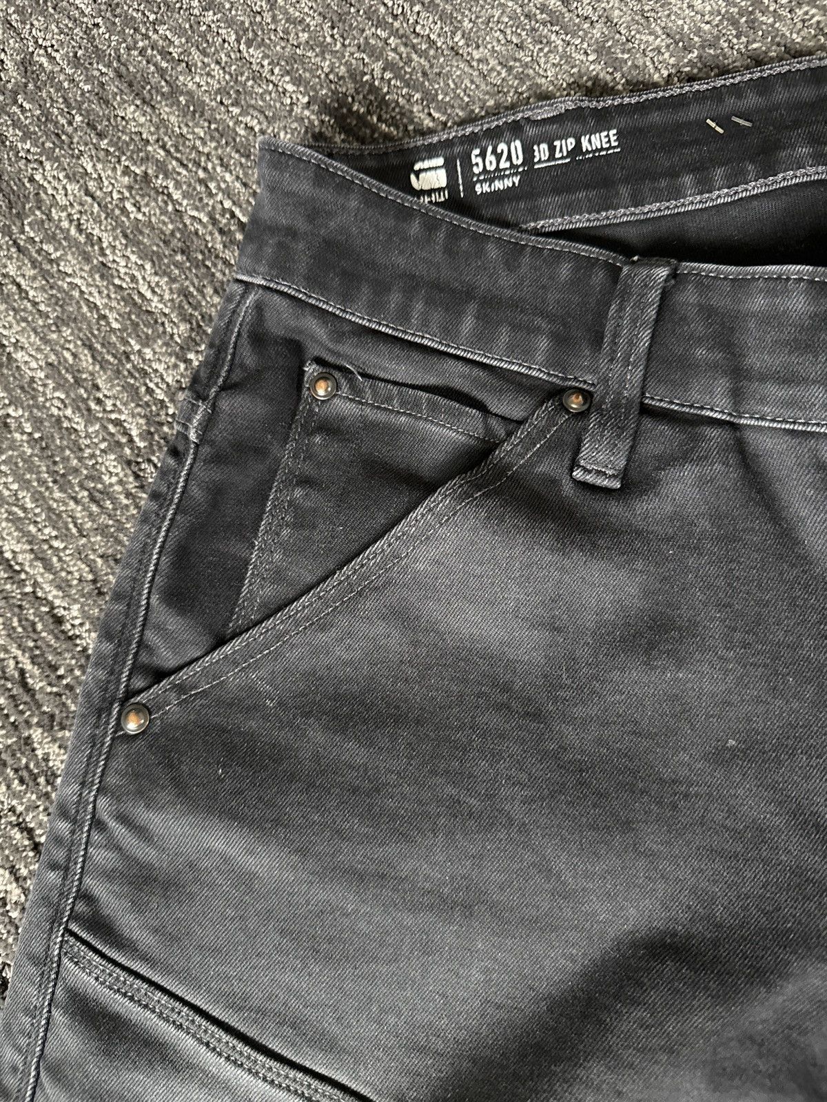 G-Star Sz33 - G Star Mens Denim 3D Zip Knee Size US 33 - 8 Thumbnail
