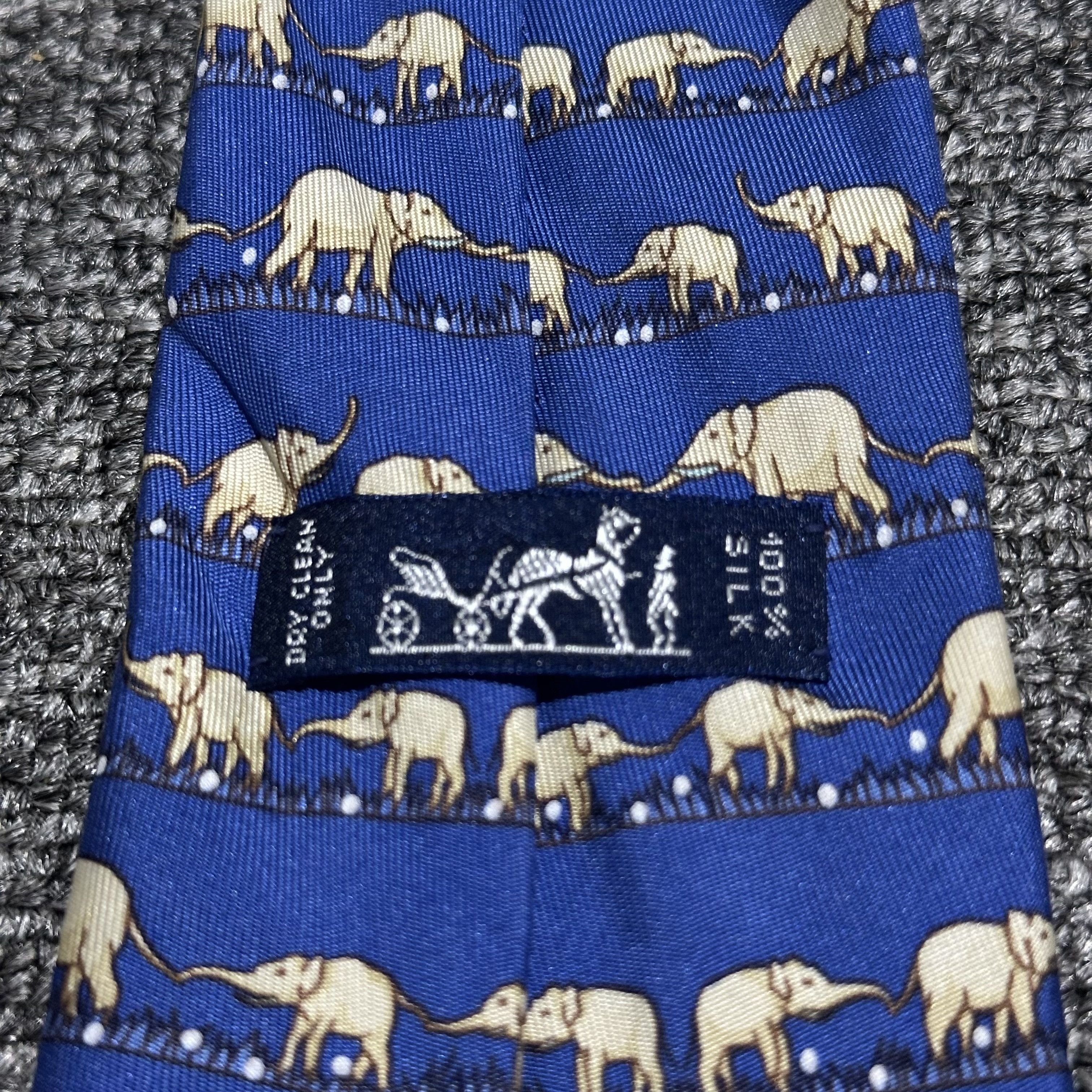 Hermes Hermes Silk Tie Size ONE SIZE - 5 Thumbnail