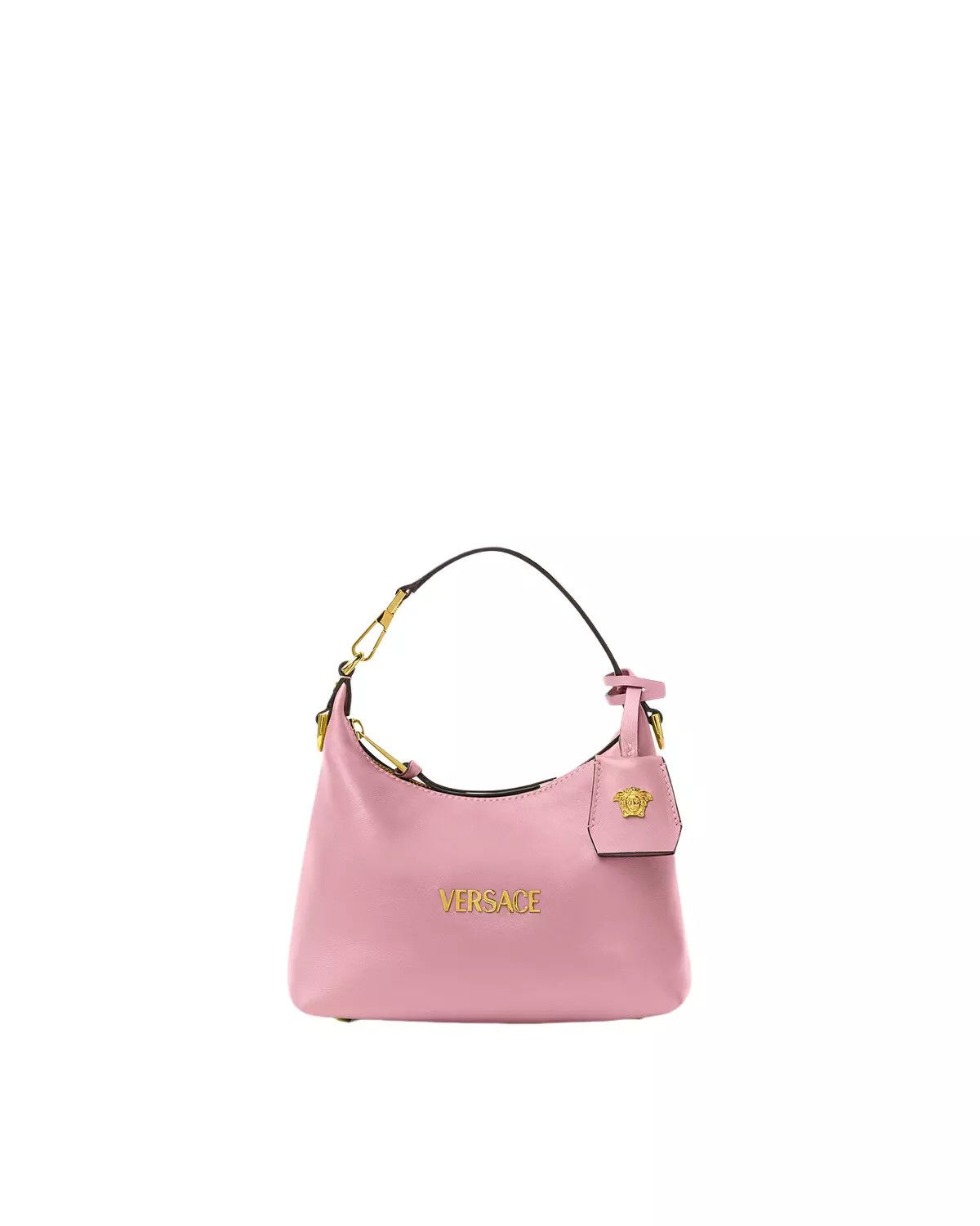 Versace VERSACE $1590 Pink Leather Hobo Handbag New Authentic Size ONE SIZE - 1 Thumbnail