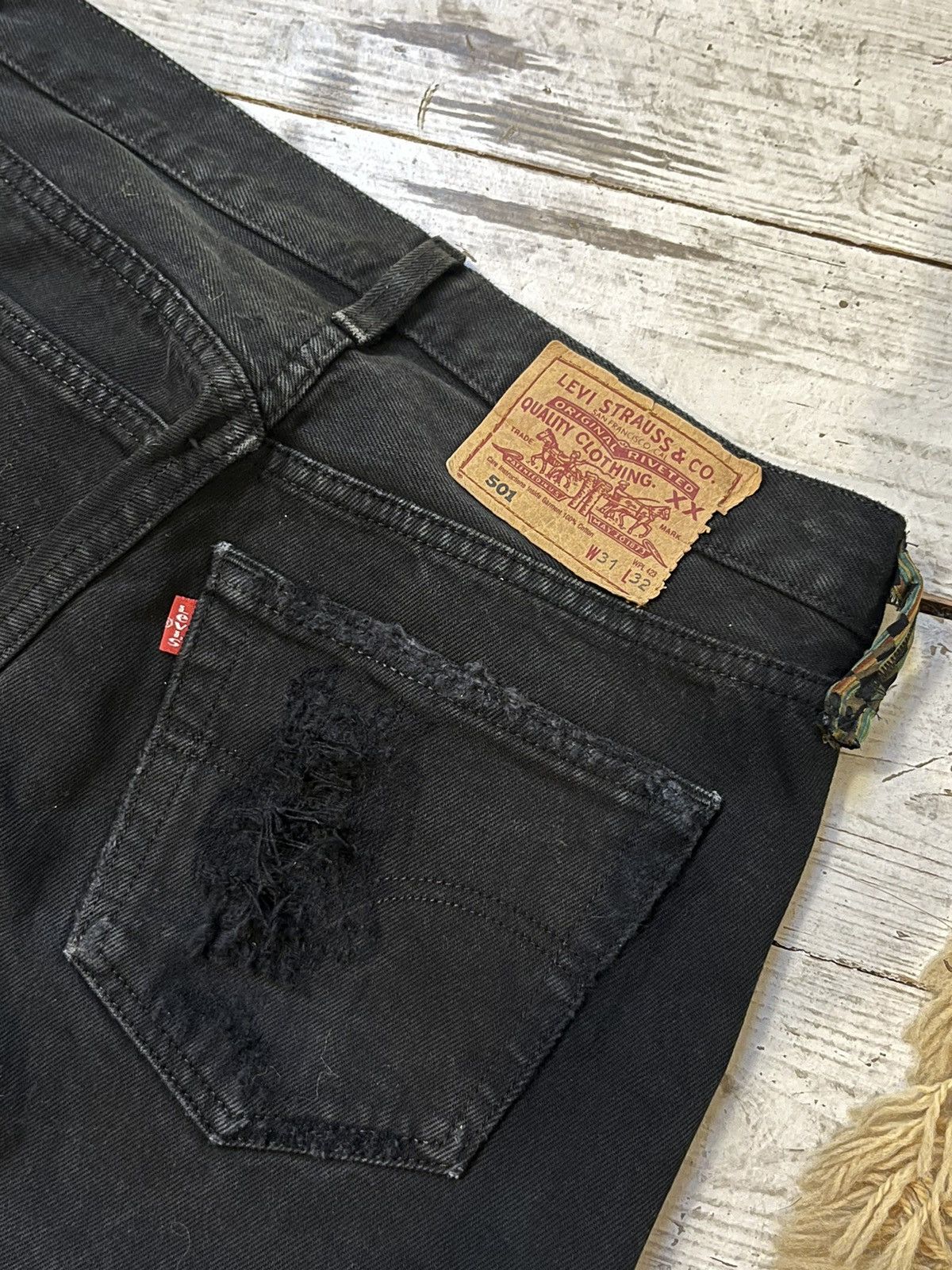 Kapital × Levi's Vintage Levi’s 501 97’ Safari Repaired Patchwork Kapital ins Size 30" / US 8 / IT 44 - 9 Thumbnail