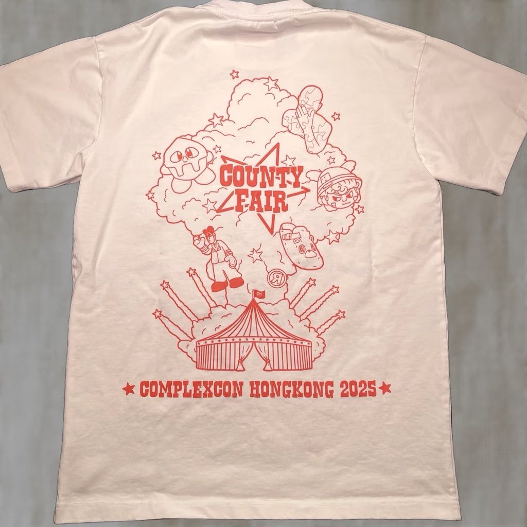 Vintage ComplexCon Shirt Mens S Hong Kong 2025 County Fair Mf Doom Kirby Circus White T-Shirt Size S Mens Boys Girls Size US S / EU 44-46 / 1 - 1 Thumbnail