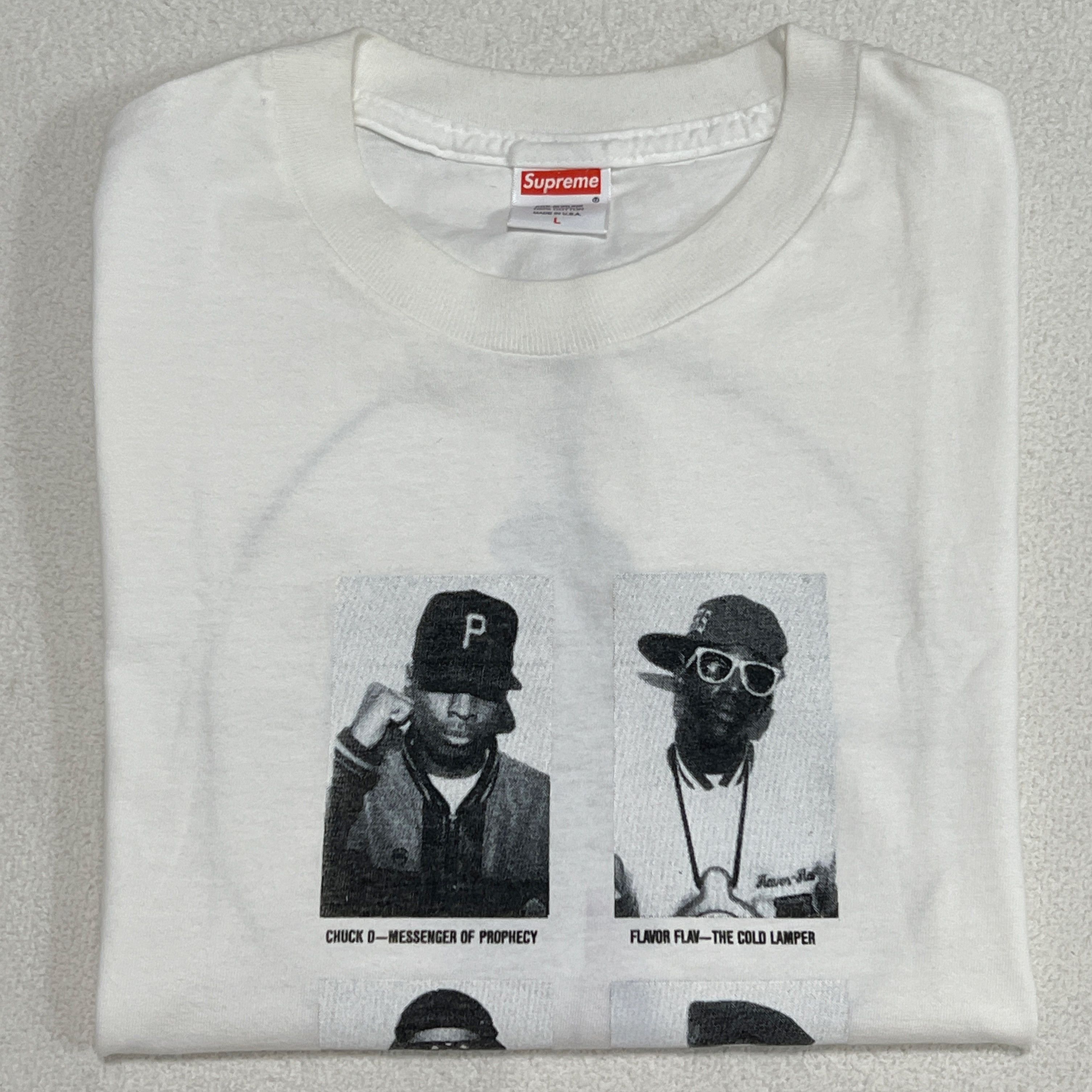 Supreme Supreme SS06 Public Enemy Mugshots Tee White Size US L / EU 52-54 / 3 - 3 Thumbnail