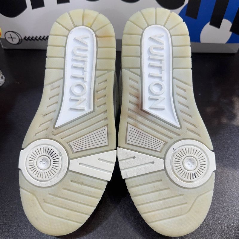 Louis Vuitton Louis Vuitton White Cement Low-Top Trainers -2508 Size US 6 / IT 36 - 2 Thumbnail