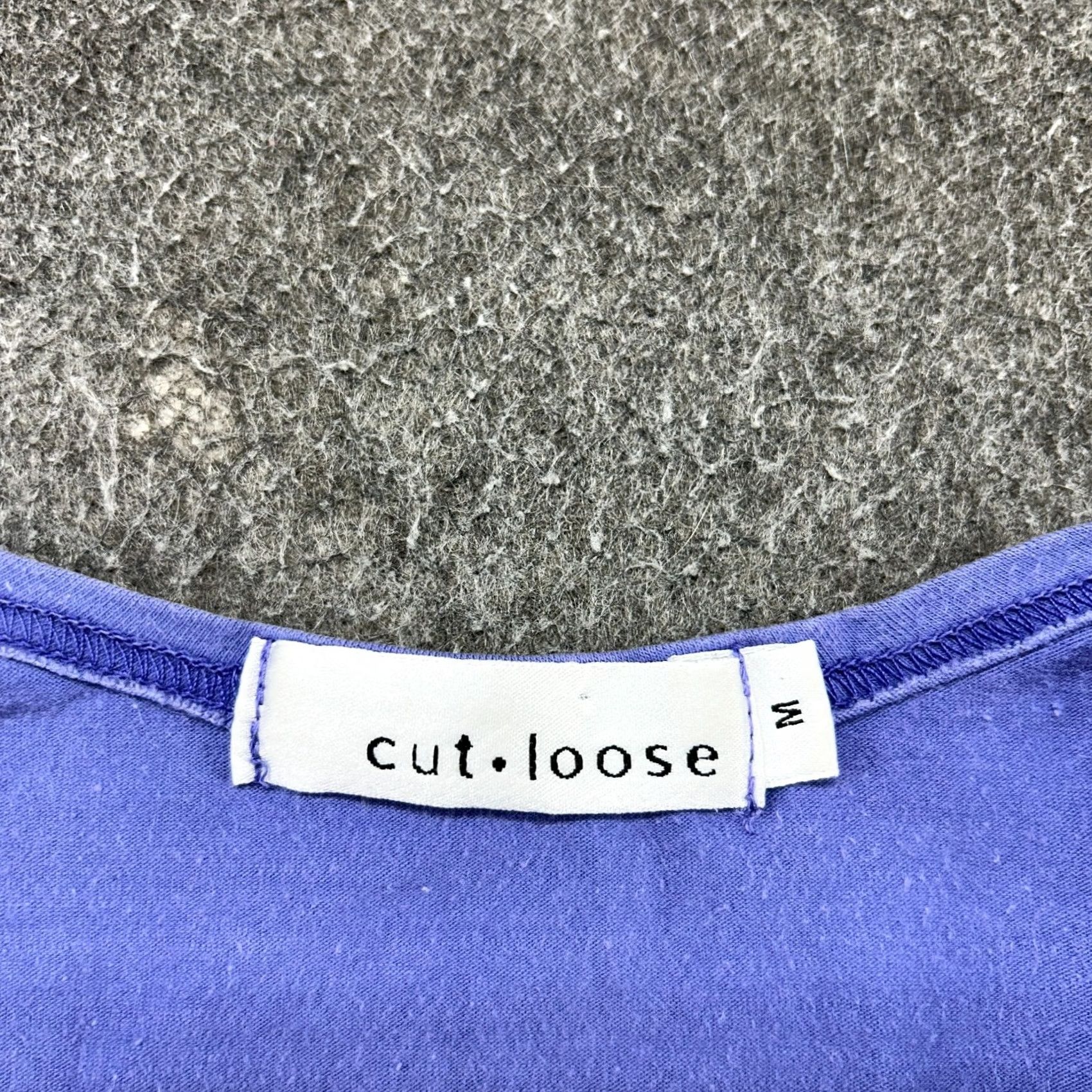 Vintage VINTAGE Cut Loose Shirt Tank Top Purple 90s Womens M Cotton Knit Sleeveless Crew Neck Boxy Short Summer Spring Ladies Regular Girls Womens Size M / US 6-8 / IT 42-44 - 2 Thumbnail