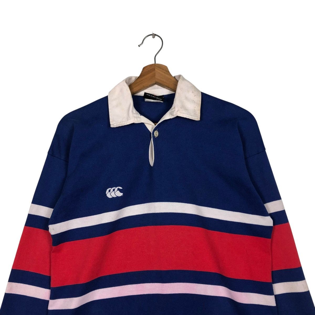 Canterbury of New Zealand 🔥VINTAGE RUGBY COLLAR LONG SLEEVE CANTERBURY OF NEW ZEALAND Size US S / EU 44-46 / 1 - 5 Thumbnail