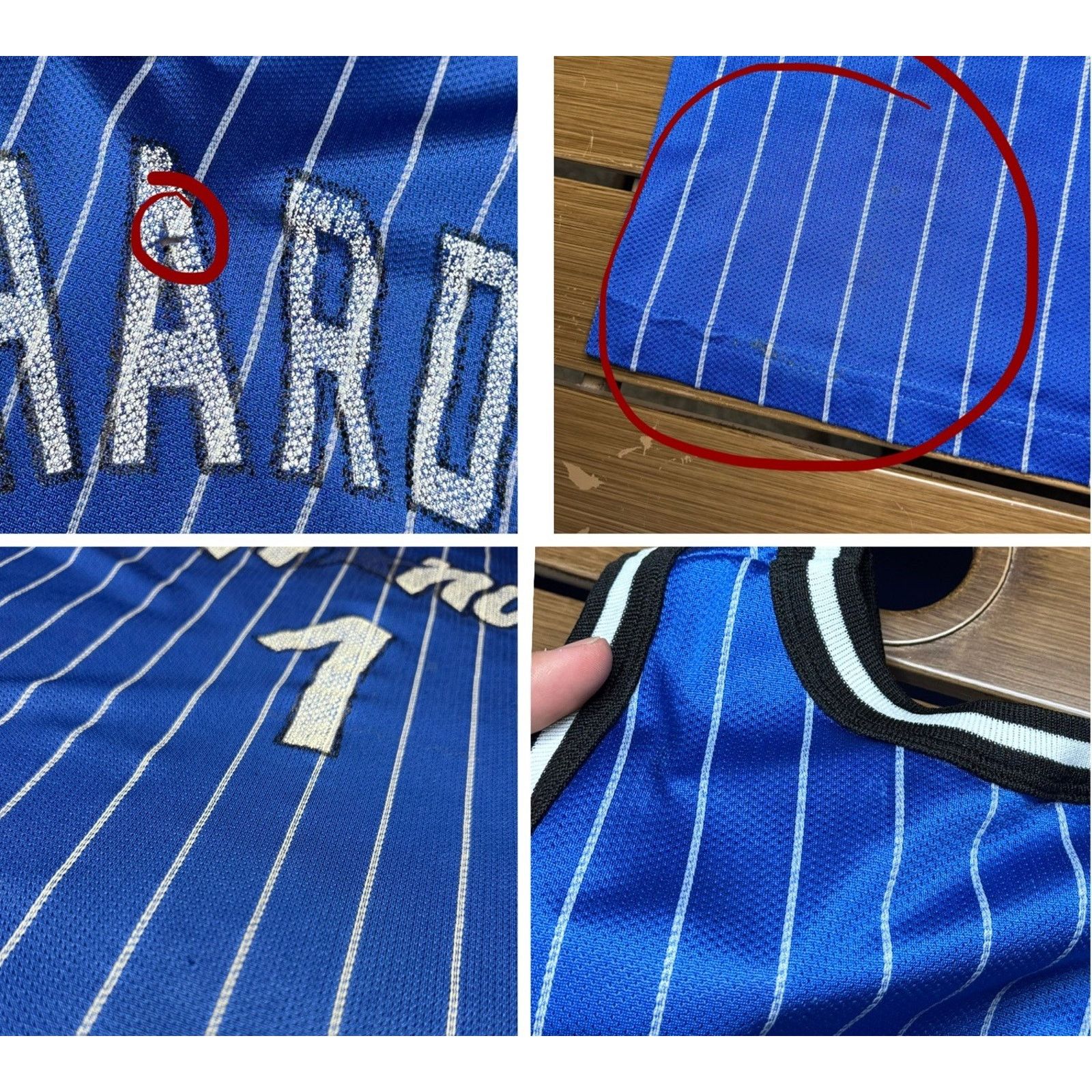 Champion Vintage Champion Orlando Magic Hardaway Blue Jersey 44 90s Size US L / EU 52-54 / 3 - 4 Thumbnail
