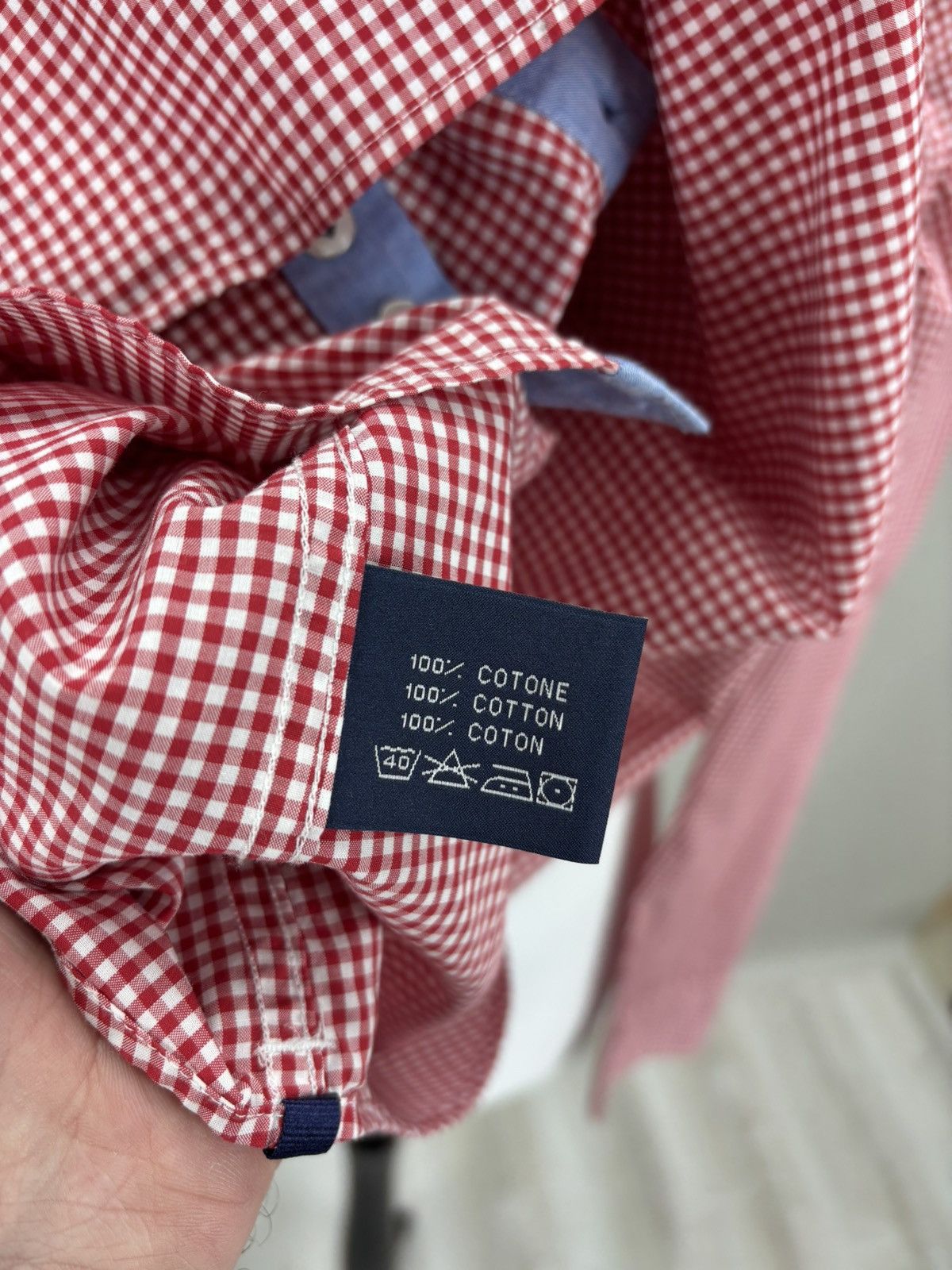 Boggi Mens shirt Boggi Milano Size M/L Color Red Size US M / EU 48-50 / 2 - 11 Thumbnail