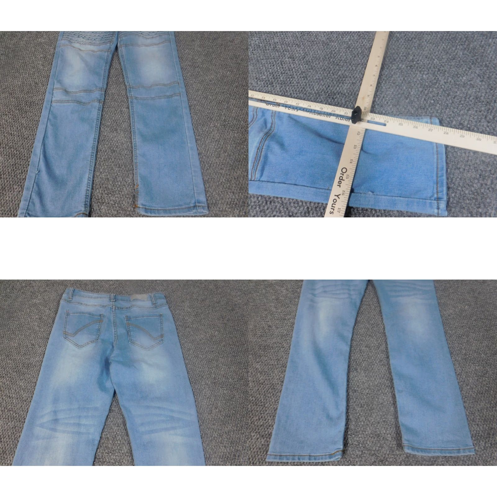 Ring Of Fire Ring of Fire Jeans Womens 28 Slim Denim Blue Straight 28 Inseam 27 Zip Zipper Cotton Polyester Classic Slimming Regular Modern 60s? Size 28" / US 6 / IT 42 - 8 Thumbnail