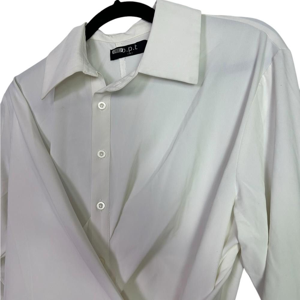REVOLVE o.p.t. I Dia White Button Down Dress Small Size S / US 4 / IT 40 - 3 Thumbnail