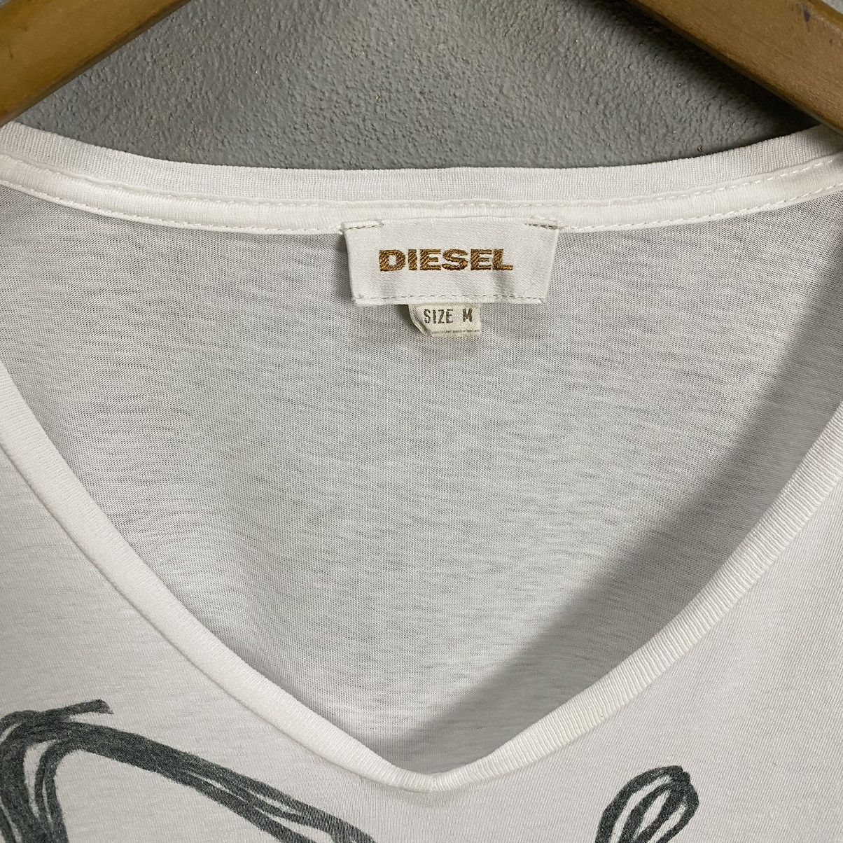 Diesel Diesel Spellout vneck longsleeve tee Size US M / EU 48-50 / 2 - 8 Thumbnail