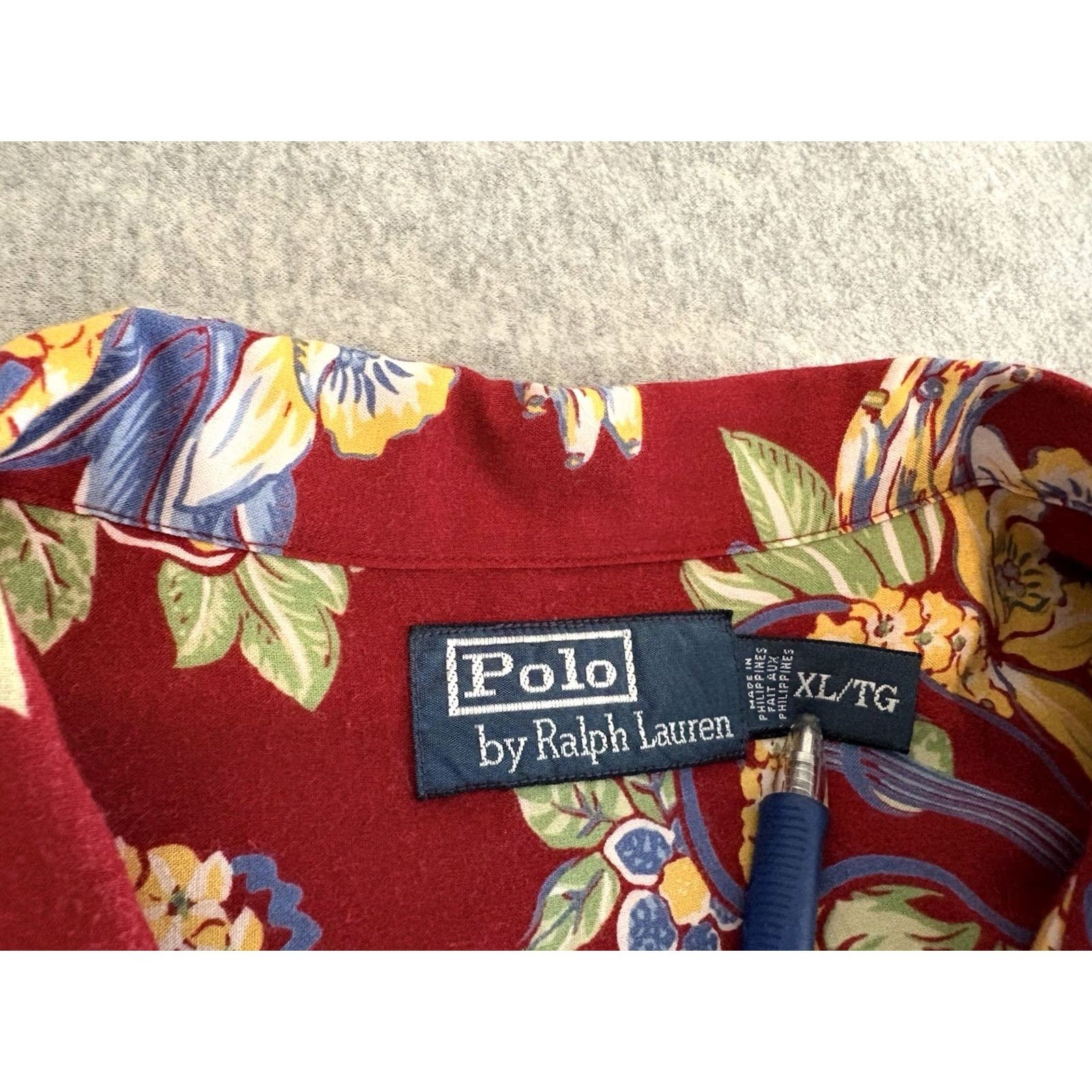 Polo Ralph Lauren Polo Ralph Lauren Button Up Red Floral Hawaiian Shirt Mens XL Size US XL / EU 56 / 4 - 2 Thumbnail