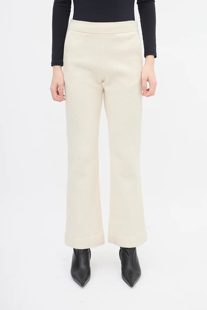 Jil Sander o1y1025 Sweatpant in Ivory Size 26" / US 2 / IT 38 - 1 Thumbnail