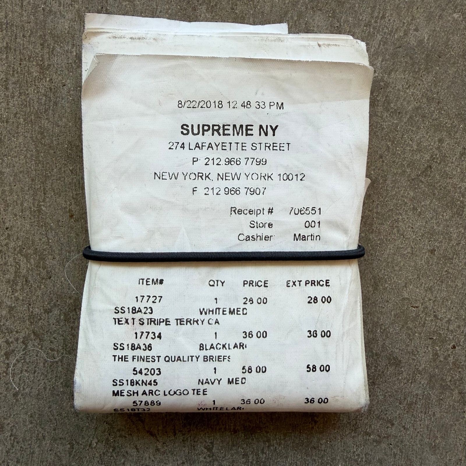 Supreme Mm 6 Maison Margiela Receipt Wallet | Grailed