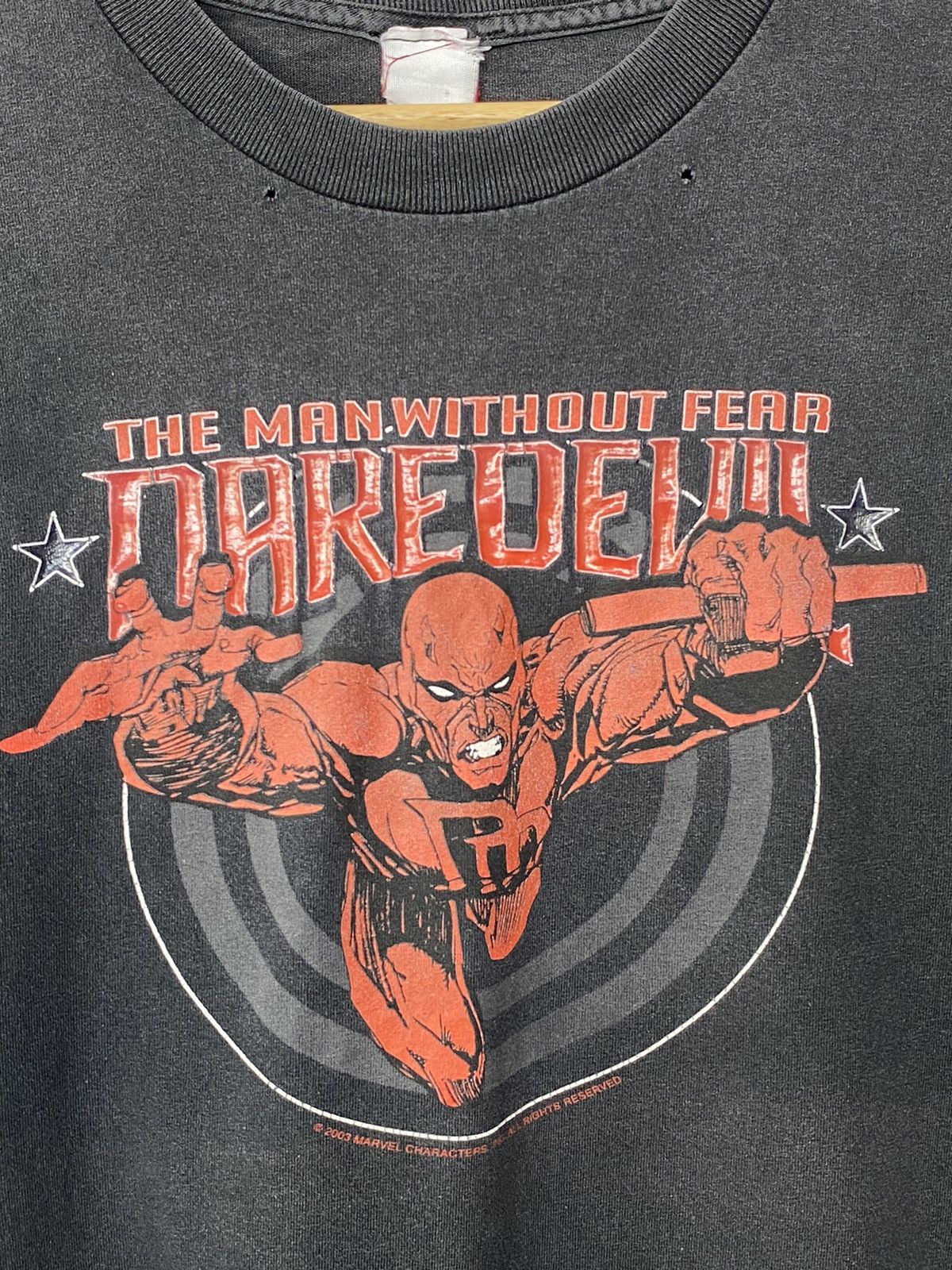 Vintage 2003 Daredevil Marvel Characters Movie Tees Distressed Size US L / EU 52-54 / 3 - 5 Thumbnail