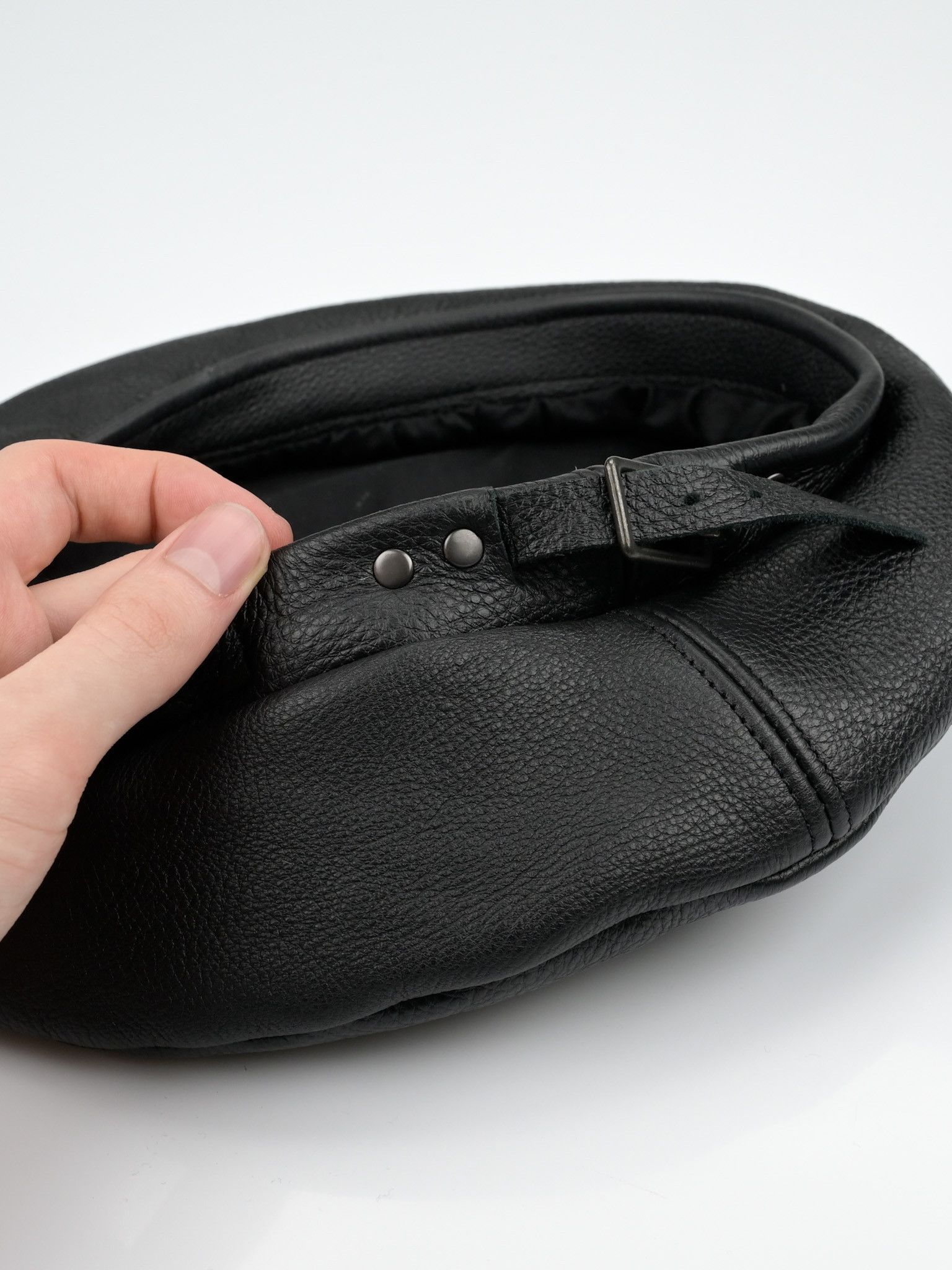 greco Leather Beret Size ONE SIZE - 12 Thumbnail