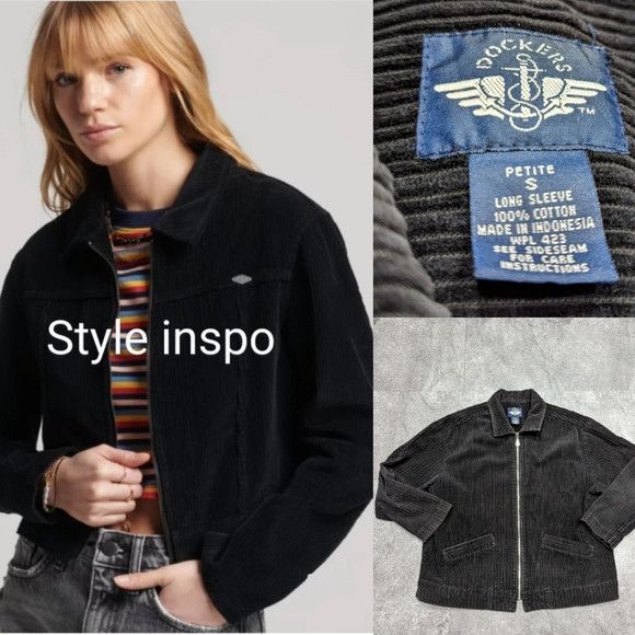 Dockers Vintage Dockers long sleeve corduroy cotton Zip up Jacket Size M / US 6-8 / IT 42-44 - 1 Thumbnail