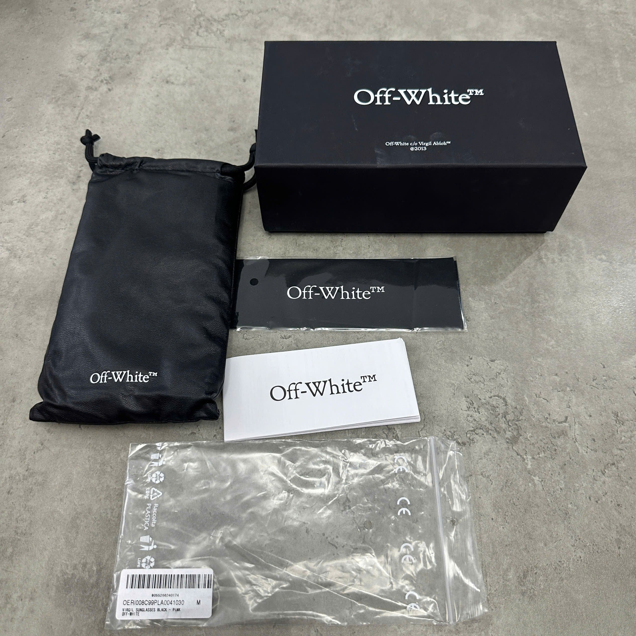 Off-White OFF WHITE Virgil Sunglasses BLACK/PINK Size ONE SIZE - 6 Thumbnail