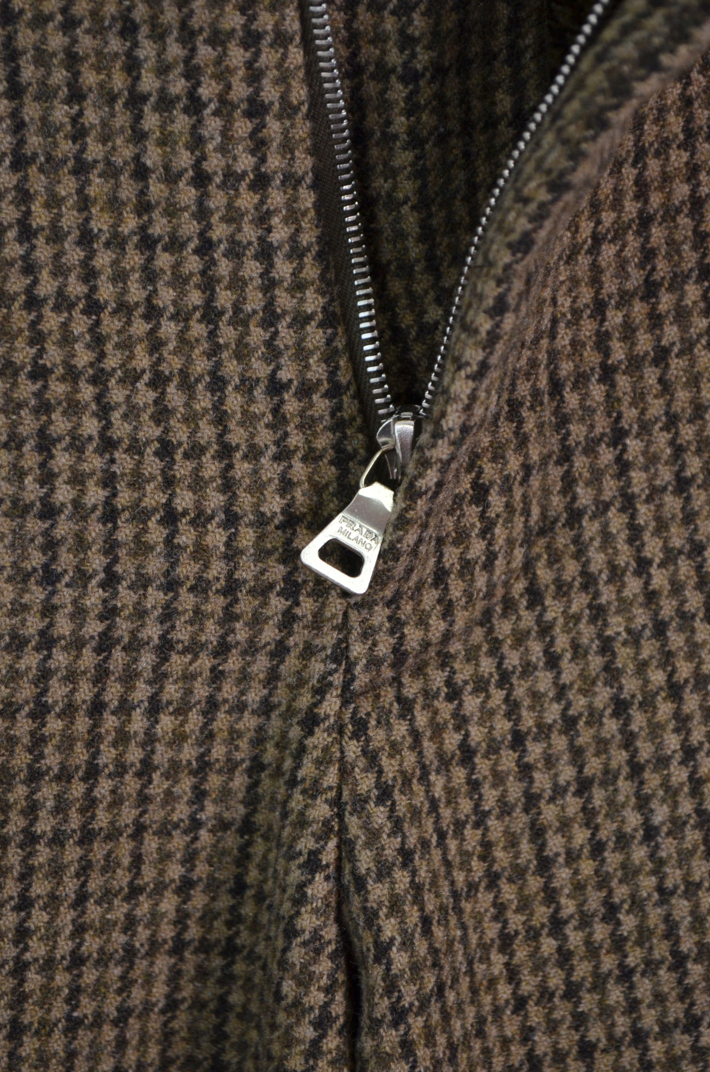 Miu Miu × Prada Miu Miu Prada Wool Check Wide Leg Pants Trousers Size IT42 Size 28" / US 6 / IT 42 - 9 Thumbnail