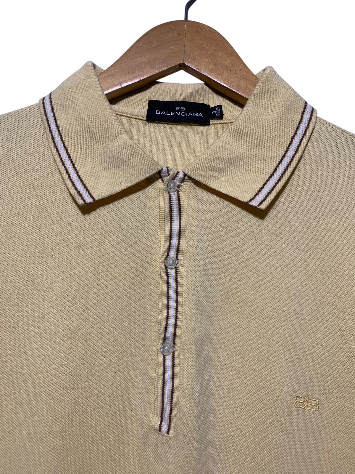 Balenciaga 90s Balenciaga taped collar polo shirt Size US M / EU 48-50 / 2 - 3 Thumbnail