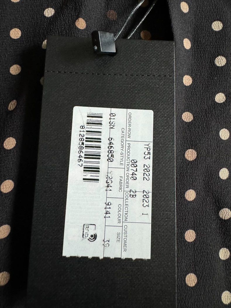 Saint Laurent Paris Saint Laurent Paris Polka dot silk shirt-2506 Size US XS / EU 42 / 0 - 3 Thumbnail