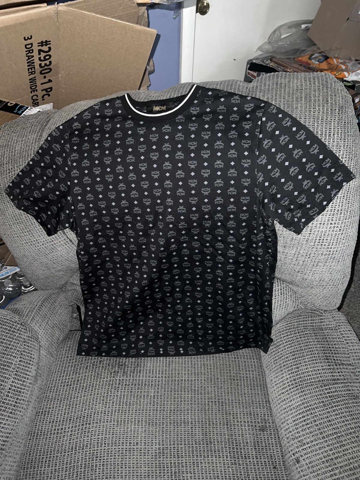 MCM MCM Visetos Print Monogram Tee Size US S / EU 44-46 / 1 - 1 Thumbnail