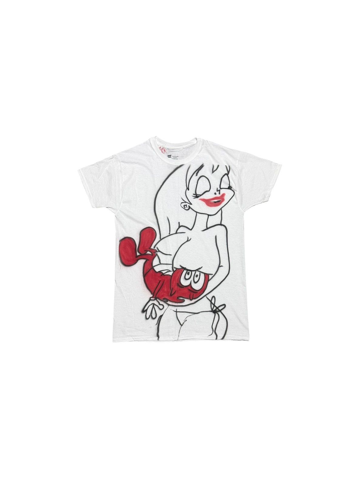 Other Airbrushed stimpy T-shirt Size US M / EU 48-50 / 2 - 1 Thumbnail