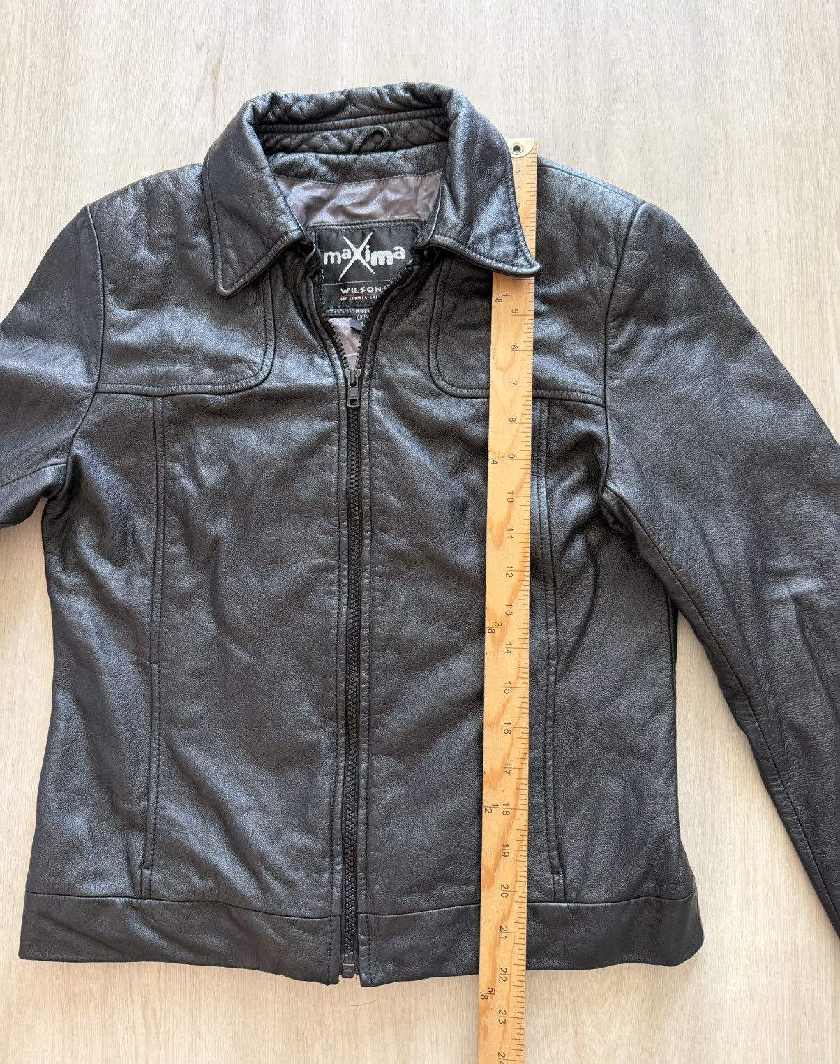 Wilsons Leather Vintage Wilson Leather Maxima Genuine Leather Jacket Sz S Size S / US 4 / IT 40 - 4 Thumbnail