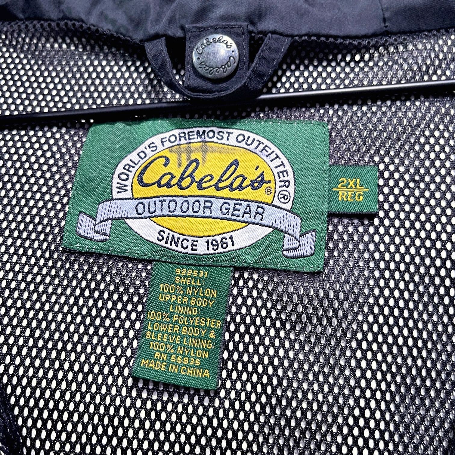 Cabelas Cabelas Nylon Gore-Tex Jacket Blue Hooded Full Zip Mens XXL Size US XXL / EU 58 / 5 - 5 Thumbnail